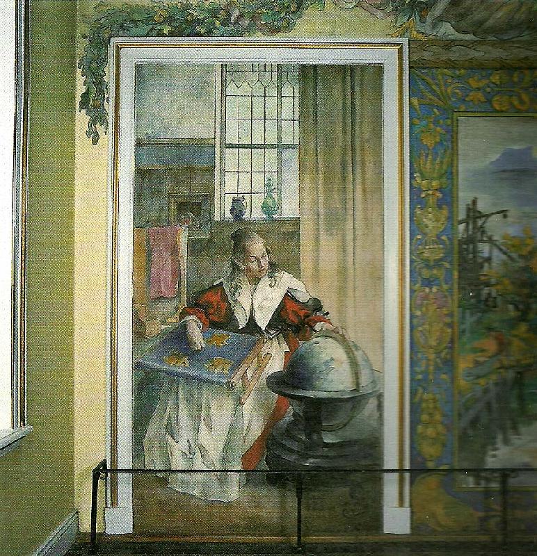 Carl Larsson gustaf ll adolfs eller trettioariga krigets tid oil painting picture